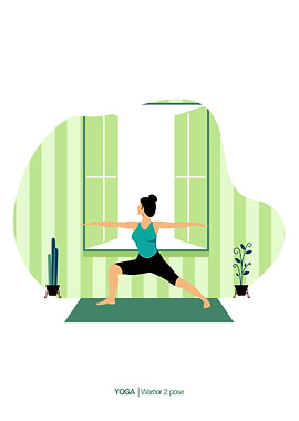YOGA Warrior 2 pose