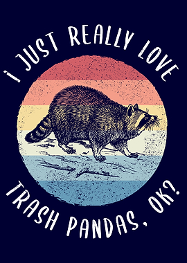 Cute Trash panda Raccoon