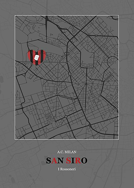 San Siro Stadium Map