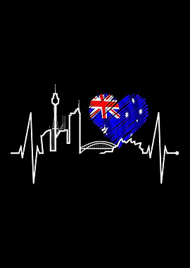 Sydney Skyline Heartbeat