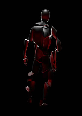 Broken Character Back View