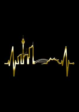 Sydney Skyline Heartbeat