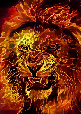 Lion Hell art