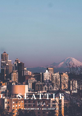 Seattle Coordinate Art