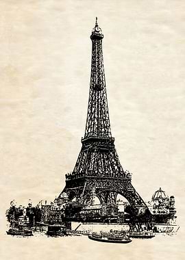 Vintage Eiffel Tower