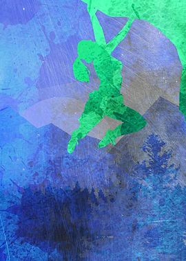 Rock Climbing Abstract