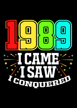 Birthday Colorful 1989