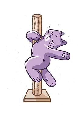 Poledance Cat design