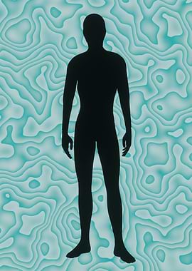 Black Silhouette On Liquid