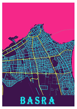 Basra Neon City Map