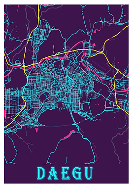 Daegu Neon City Map