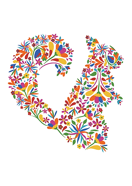 Squirrel Otomi Flowers