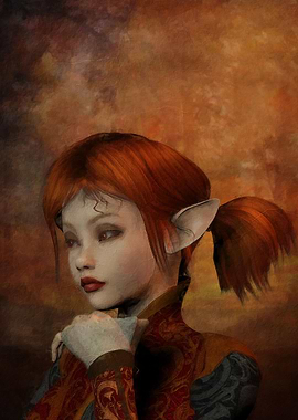 Portrait of an Elven girl