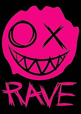 Ladies Techno Rave Face