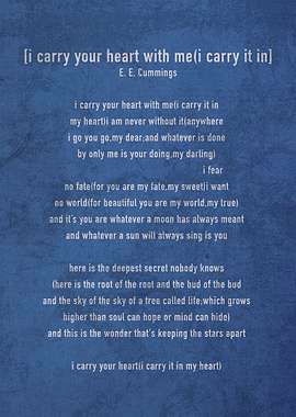 I Carry Your Heart With Me