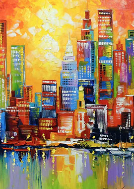 Bright new York city