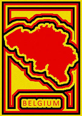 Belgium Outline Map