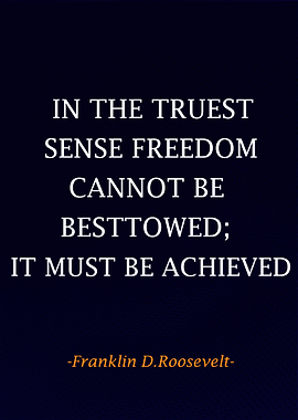 Franklin D Rossevelt Qoute