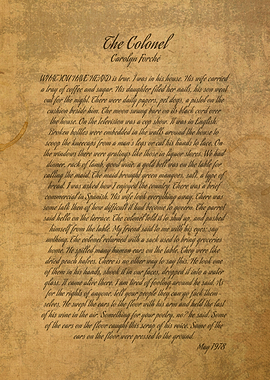 The Colonel Carolyn Forche