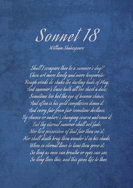 Sonnet 18 Shakespeare