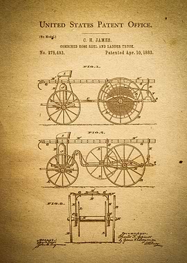 Firemen Ladder Truck