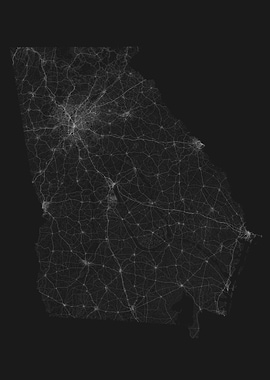 Roads of Georgia Map