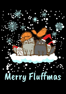 Merry Fluffmas Cats