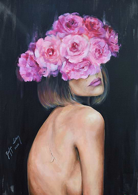 Flower Girl Artwork Roses