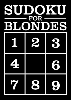 Sudoku For Blondes Funny