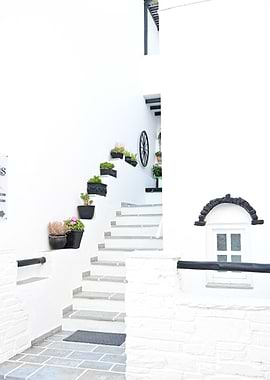 Whitewash Village Greece