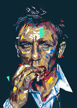 Daniel Craig Pop art