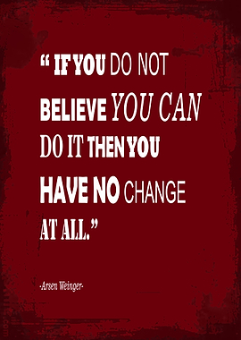 quote arsen weinger poster