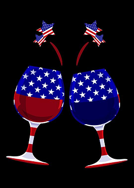 USA Wine 4th of July Dri