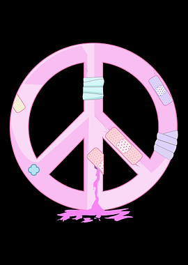 Peace Sign Pastel Harajuku