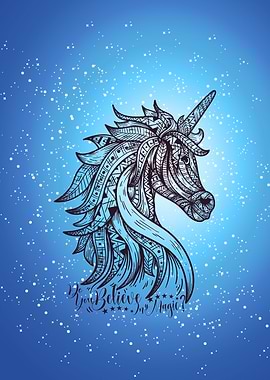 Unicorn Mandala Mosaic