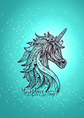 Unicorn Mandala Mosaic