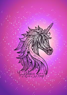 Unicorn Mandala Mosaic