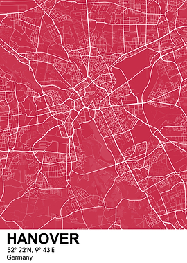 Hanover Germany color map