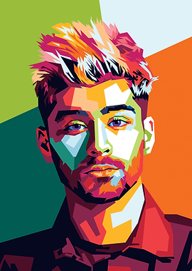 Zayn Malik Pop Art WPAP