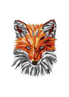 Polygon Fuchs Rotfuchs