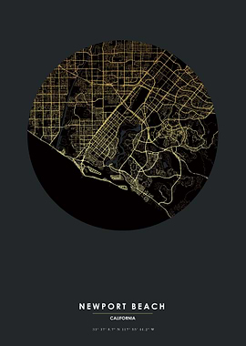 Newport California Map