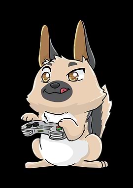 German Shepherd Gamepad Ka