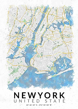New York NYC Map