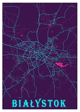 Biaystok Neon City Map