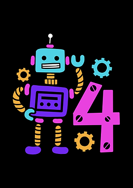 4th Birthday Robot Robots