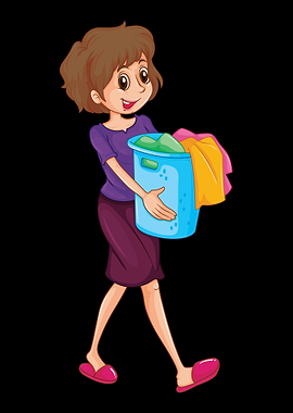 Woman Clean Maid And Clean