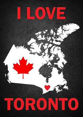 I Love Toronto City Map