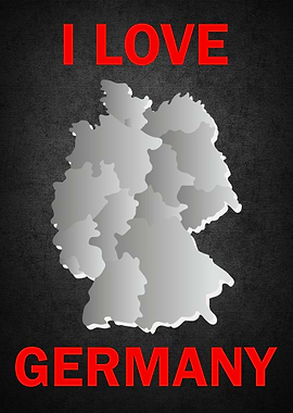 I Love Germany Map