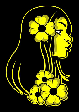 Lady Flower Yellow Women R