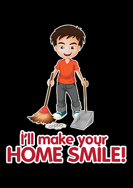 House Smile Clean Man Prof